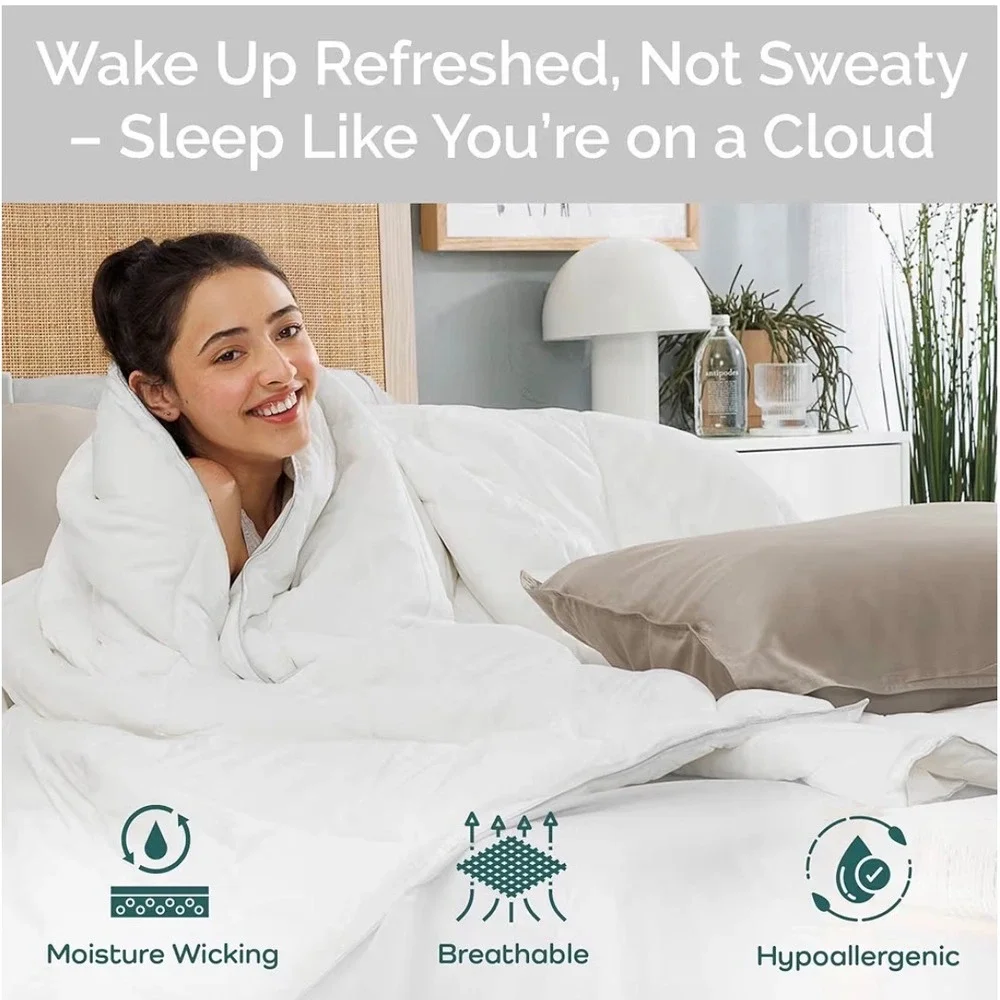 BamTek NWOT Twin/Full‎ Lightweight All Season Bamboo Comforter